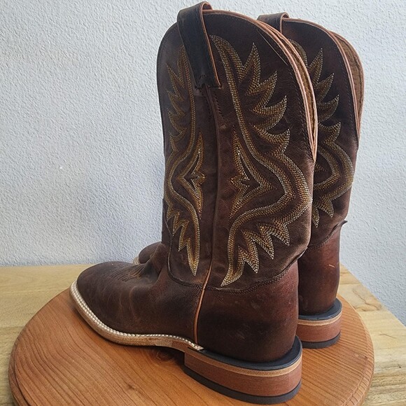 Tony Lama Americana 7956 Boots Mens Size 8.5 Brown Leather Western Cowboy main image 6